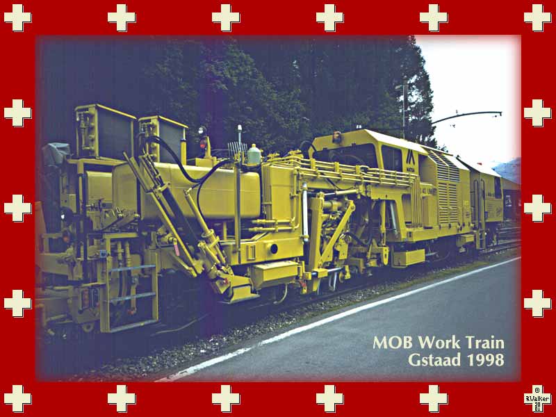 An MOB work train at Gstaad, 1998