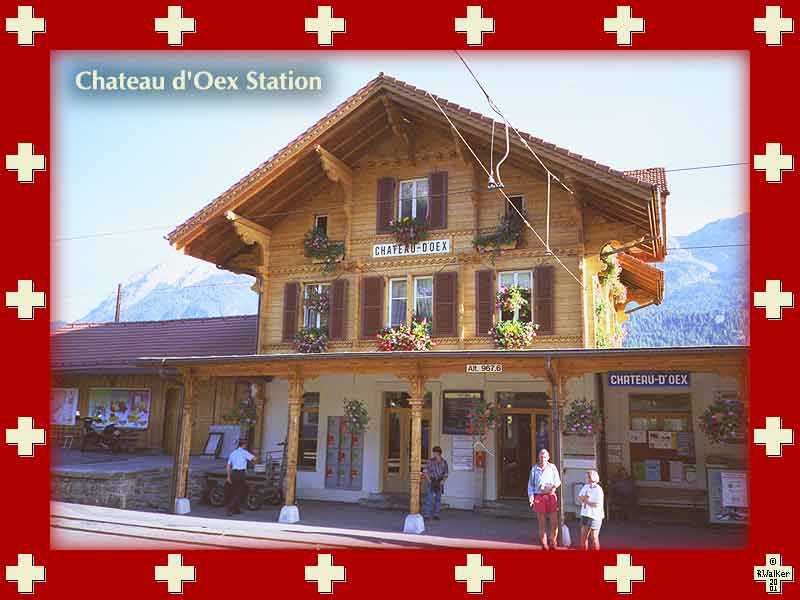 Chateau d'Oex (pronounced 'day') station (MOB line)
